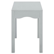 Safavieh Litith Square Wave Wood Accent Table in Gray