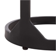 Safavieh Daedalus Round Iron and Marble Drink Accent Table in Gray /Black