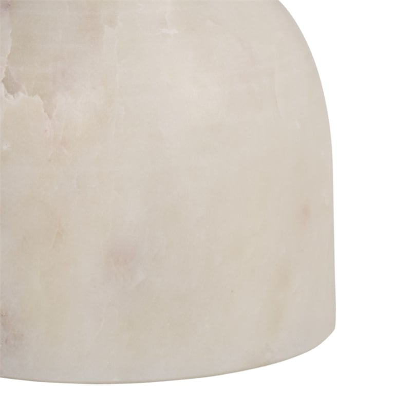 Safavieh Devota Square Iron and Marble Drink Accent Table in White / Gold