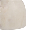 Safavieh Devota Square Iron and Marble Drink Accent Table in White / Gold
