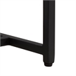 Safavieh Dimitar Square Iron and Marble Drink Accent Table White / Black