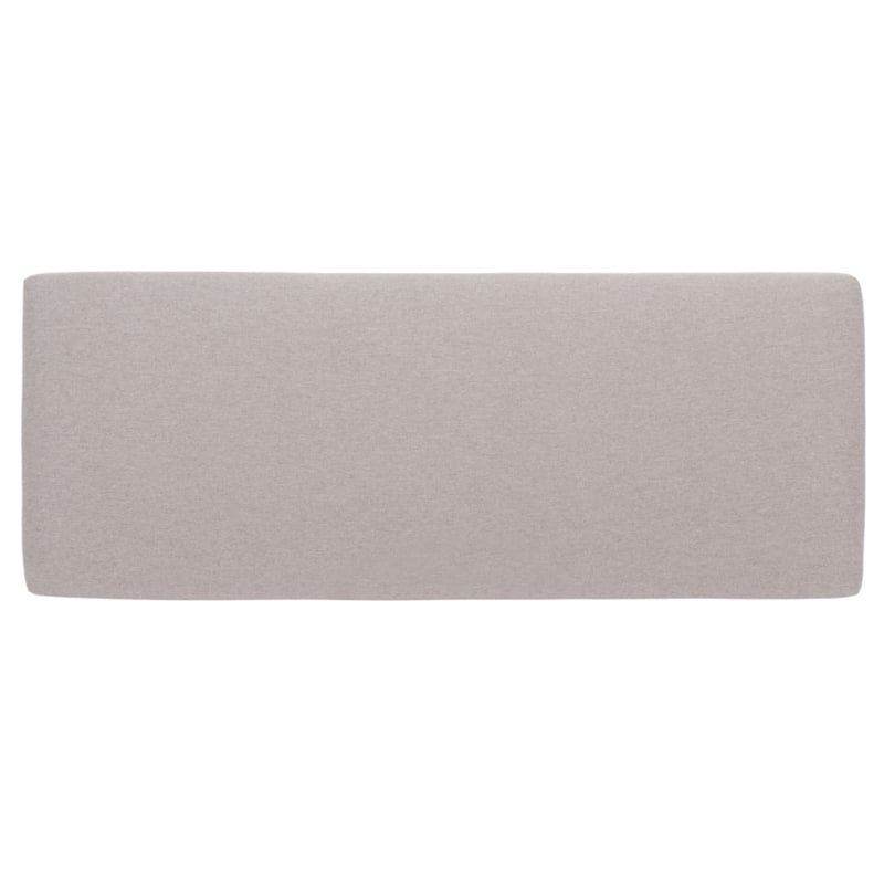 Safavieh Parkside Wood and Fabric Dining Bench in Light Gray / Black