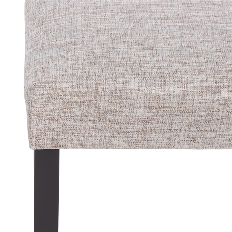 Safavieh Parkside Wood and Fabric Dining Bench in Tan / Black