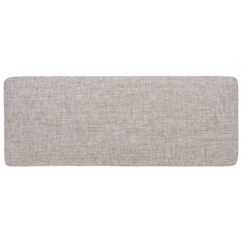 Safavieh Parkside Wood and Fabric Dining Bench in Tan / Black