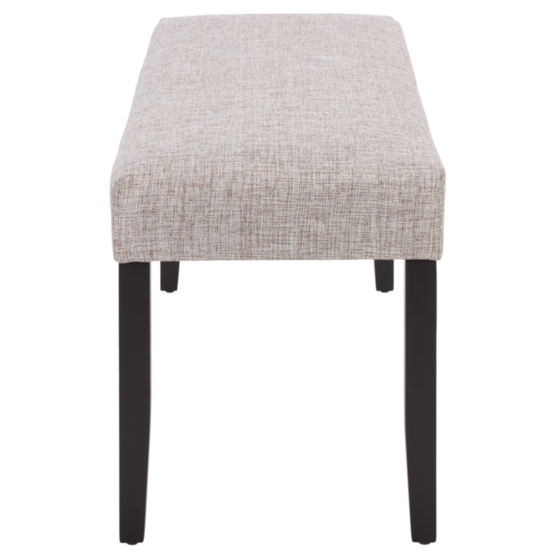 Safavieh Parkside Wood and Fabric Dining Bench in Tan / Black