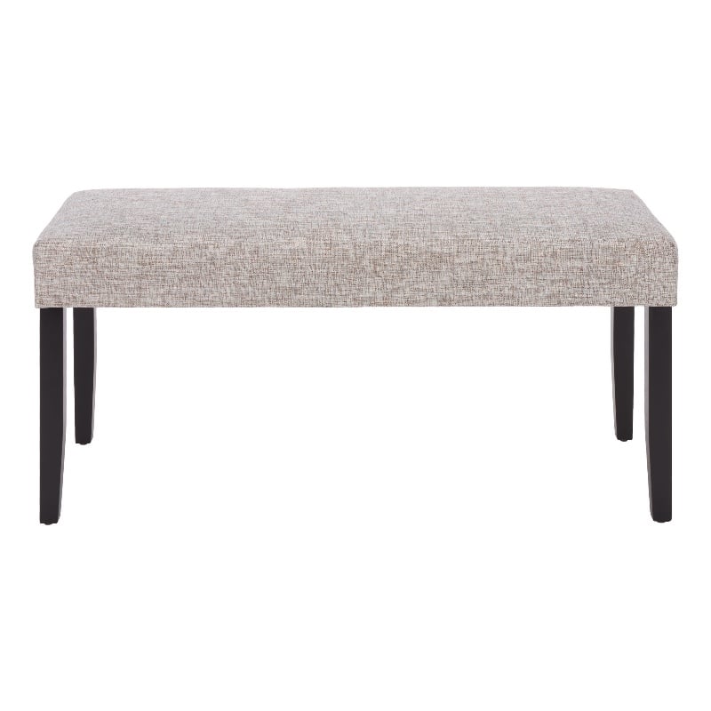 Safavieh Parkside Wood and Fabric Dining Bench in Tan / Black
