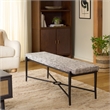 Safavieh Zhanna Iron Bench Cushion in Navy / Black