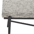 Safavieh Zhanna Iron Bench Cushion in Navy / Black
