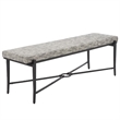 Safavieh Zhanna Iron Bench Cushion in Navy / Black