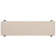 Safavieh Zhanna Iron Bench Cushion in Cream / Black