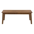 Safavieh Tevin Wood Bench in Walnut