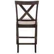 Safavieh Alanda Wood Counter Chair in Beige / Ash / Brown