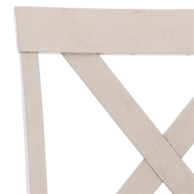 safavieh alanda wood counter chair in cream / gray