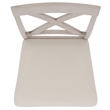 Safavieh Alanda Wood Counter Chair in Cream / Gray