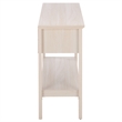 Safavieh Sondra 2 Drawer 1 Shelf Wood Console in Light Oak