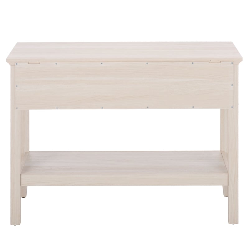 Safavieh Sondra 2 Drawer 1 Shelf Wood Console in Light Oak