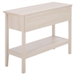 Safavieh Sondra 2 Drawer 1 Shelf Wood Console in Light Oak