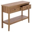 Safavieh Sondra 2 Drawer 1 Shelf Wood Console in Oak