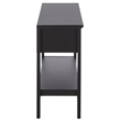 Safavieh Sondra 2 Drawer 1 Shelf Wood Console in Black