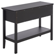 Safavieh Sondra 2 Drawer 1 Shelf Wood Console in Black