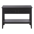 Safavieh Sondra 2 Drawer 1 Shelf Wood Console in Black