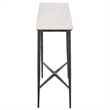 Safavieh Raisa Marble and Iron Console Table in White / Black