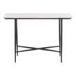 Safavieh Raisa Marble and Iron Console Table in White / Black