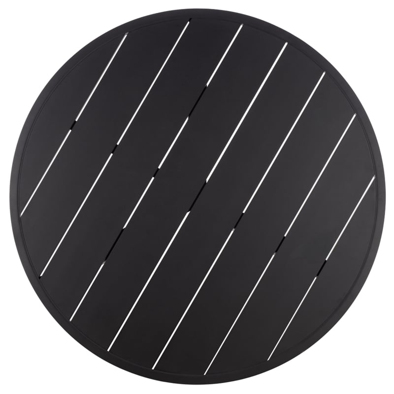 Safavieh Bethlyn Aluminum Patio Dining Table in Black