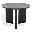 Safavieh Bethlyn Aluminum Patio Dining Table in Black