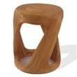 Safavieh Tyleigh Rd Rattan Accent Table in Natural