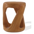 Safavieh Tyleigh Rd Rattan Accent Table in Natural