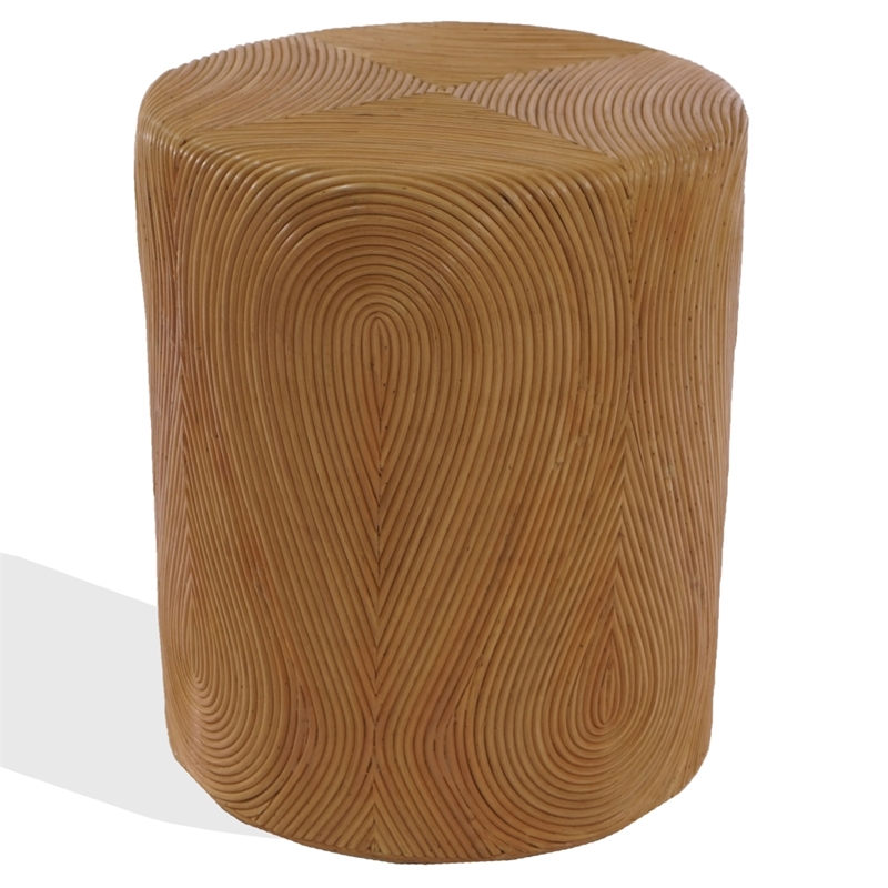 Safavieh Rhynne Rd Rattan Accent Table in Natural