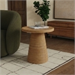 Safavieh Vyvianna Rattan Accent Table in Natural