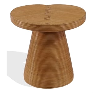 Safavieh Vyvianna Rattan Accent Table in Natural