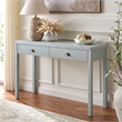 Safavieh Apis 2 Drawer Wood Console Table in Light Blue