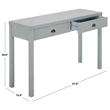 Safavieh Apis 2 Drawer Wood Console Table in Light Blue