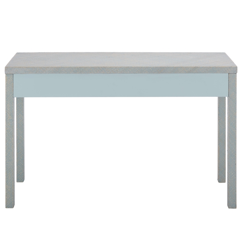 Safavieh Apis 2 Drawer Wood Console Table in Light Blue