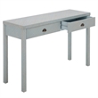 Safavieh Apis 2 Drawer Wood Console Table in Light Blue