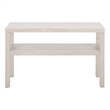 Safavieh Apis Large 2 Shelf Wood Console Table in White