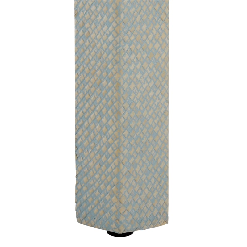 Safavieh Apis Large 2 Shelf Wood Console Table in Light Blue