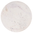 Safavieh Arkady Round Marble and Wood Coffee Table in White / Brown