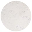 Safavieh Arkady Round Marble  and Wood Coffee Table in White / Black
