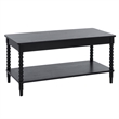 Safavieh Orbis Rectangle Wood Coffee Table in Matte Black