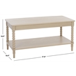 Safavieh Orbis Rectangle Wood Coffee Table in Natural