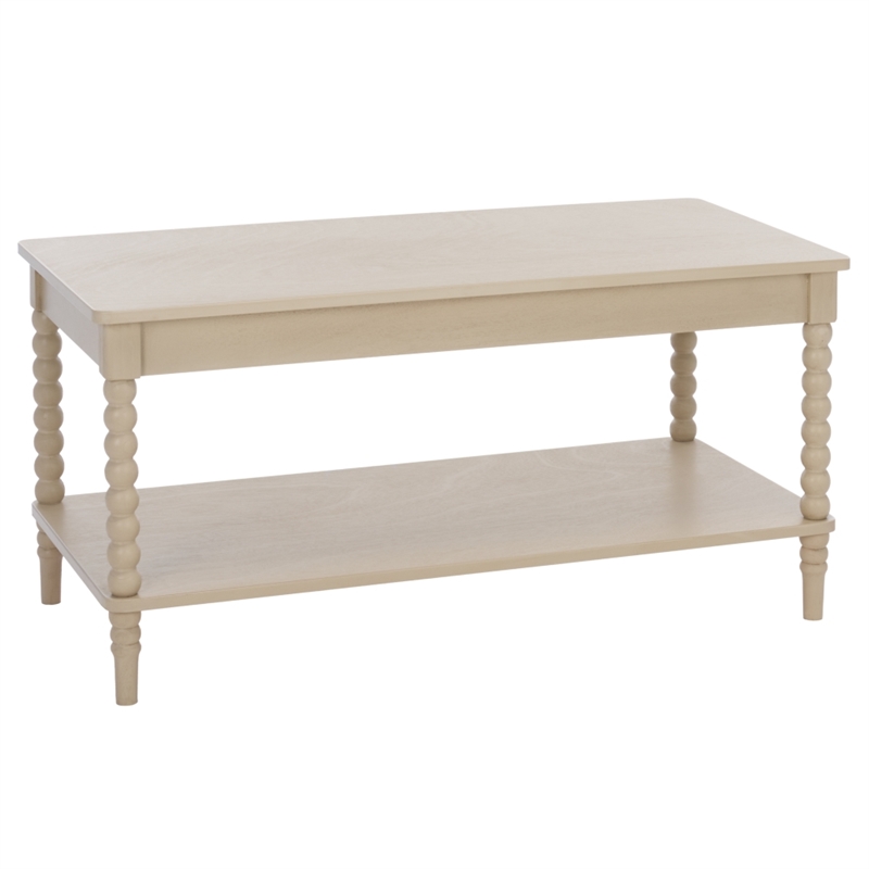 Safavieh Orbis Rectangle Wood Coffee Table in Natural