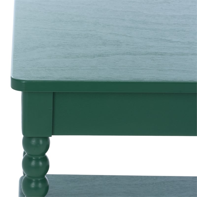 Safavieh Orbis Rectangle Wood Coffee Table in Green