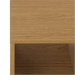 Safavieh Demora Asymmetrical Open Shelf Wood Coffee Table in Oak