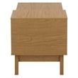 Safavieh Demora Asymmetrical Open Shelf Wood Coffee Table in Oak