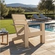 Safavieh Calypso Wood Adirondack Chair in Sand