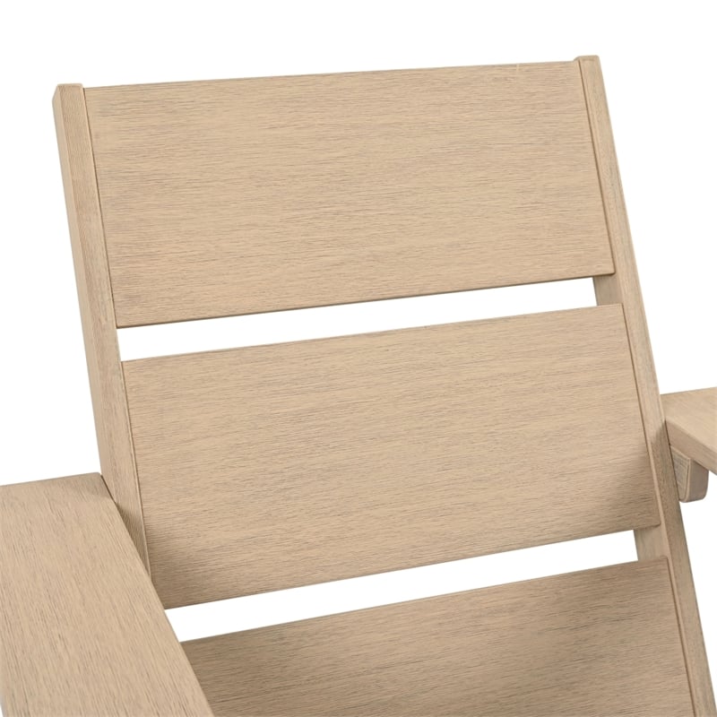 Safavieh Calypso Wood Adirondack Chair in Sand